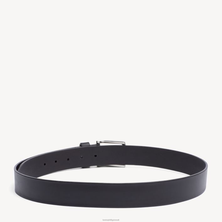 dentoni ümara pandlaga nahast vöö RJV62537 must Tommy Hilfiger