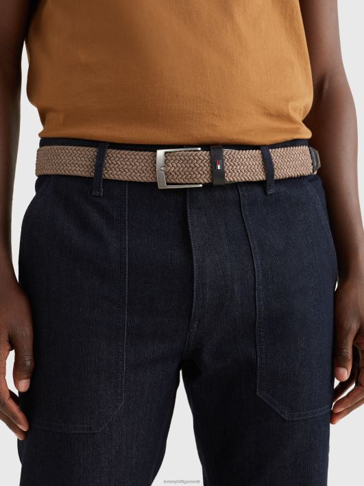 punutud elastne vöö RJV62533 linn taupe Tommy Hilfiger