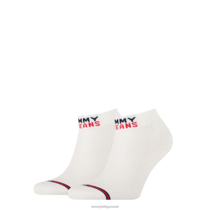 2-pakendis uni tj veerandsokid RJV62553 valge Tommy Hilfiger