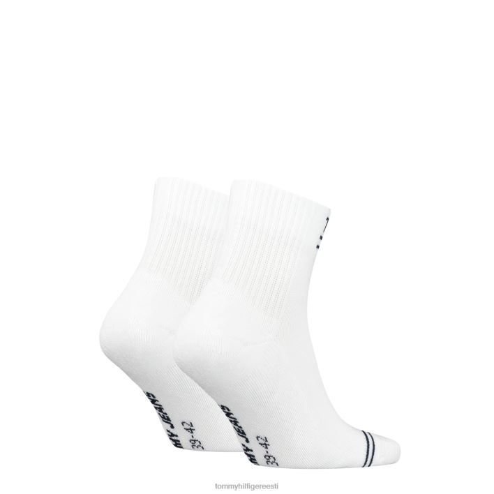 2-pakendis uni tj veerandsokid RJV62553 valge Tommy Hilfiger