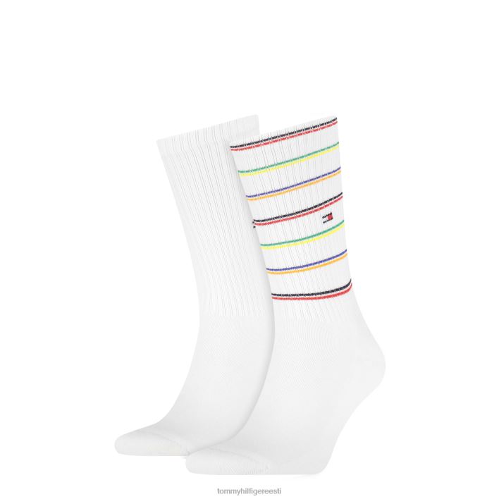 2-paki sporttriibulised sokid RJV62574 valge Tommy Hilfiger