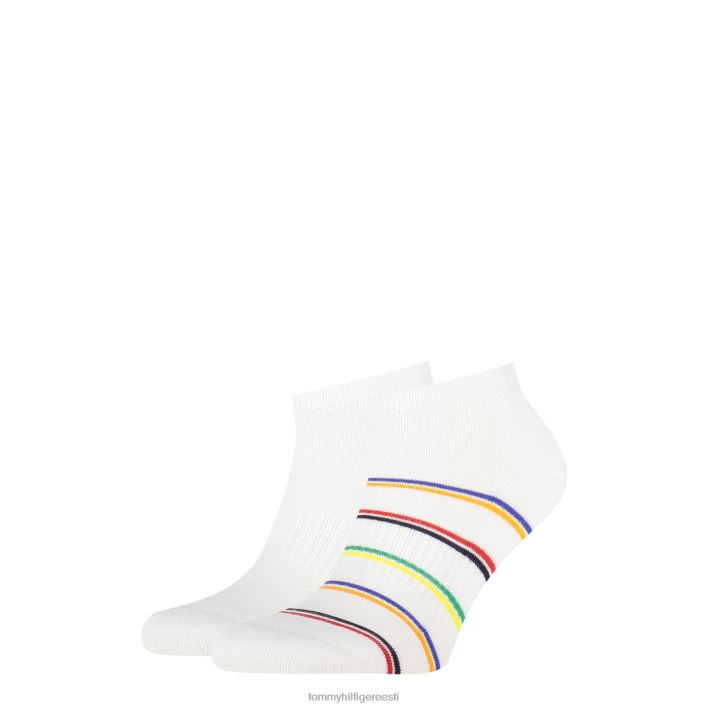 2-pakilised tossud sporditriibulised sokid RJV62573 valge Tommy Hilfiger