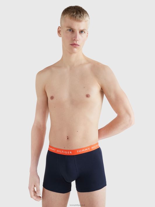 3 komplekti hädavajalikud kohvrid RJV621746 videviku indigo/punane hoiatus/hawi korall Tommy Hilfiger