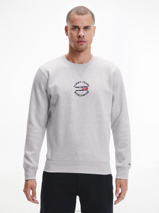 ajatu ülikaelusega dressipluus RJV621269 hõbehall kanarbik Tommy Hilfiger