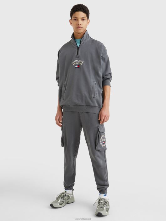 ajatu tõmblukuga kampsun RJV621350 must Tommy Hilfiger