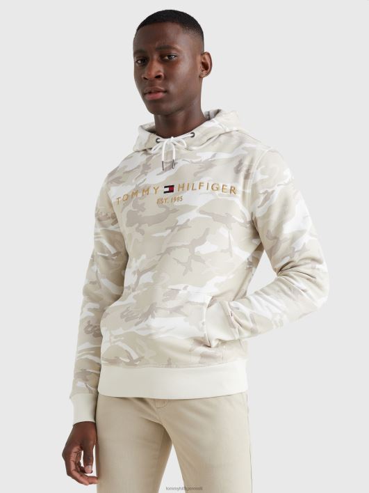 camo logoga kapuuts RJV621317 ecru camo Tommy Hilfiger