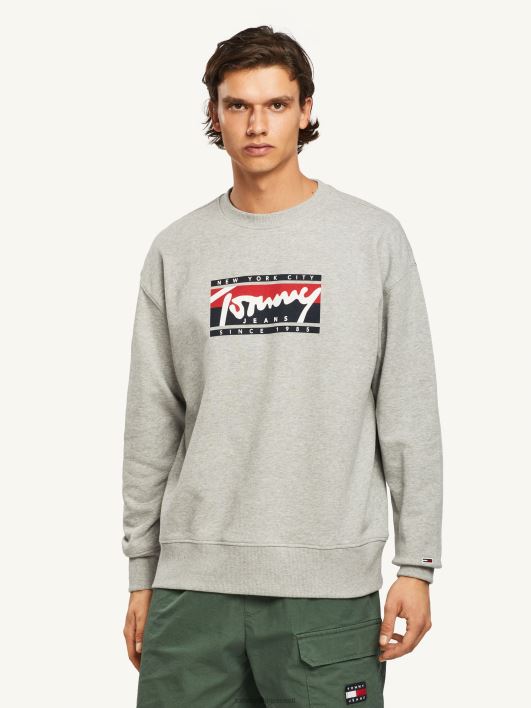 graafiline lipumeeskonna hüppaja RJV621321 helehall kanarbik Tommy Hilfiger