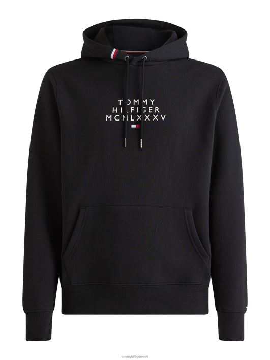 graafilise logoga kapuuts RJV621315 must Tommy Hilfiger