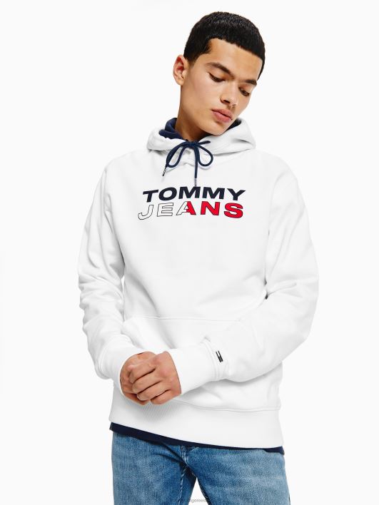 hädavajalik logoga kapuuts RJV621419 valge Tommy Hilfiger