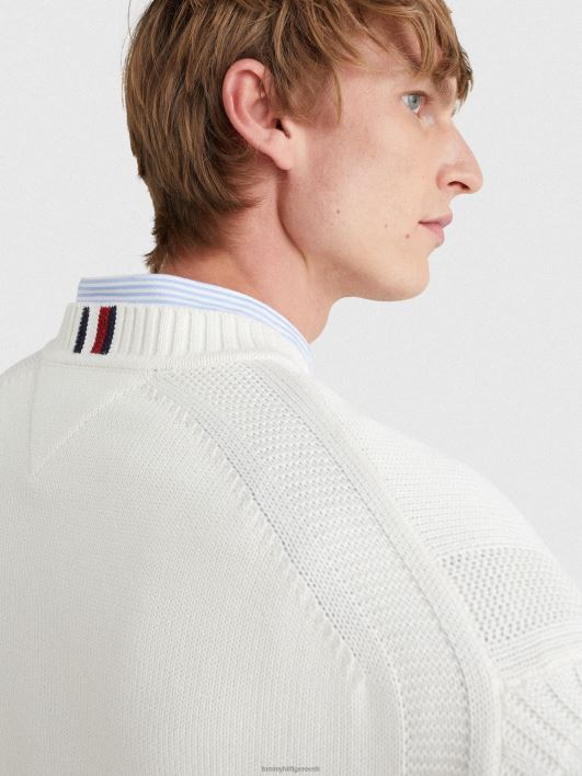 ikoonid intarsia graafiline hüppaja RJV621313 elevandiluust Tommy Hilfiger