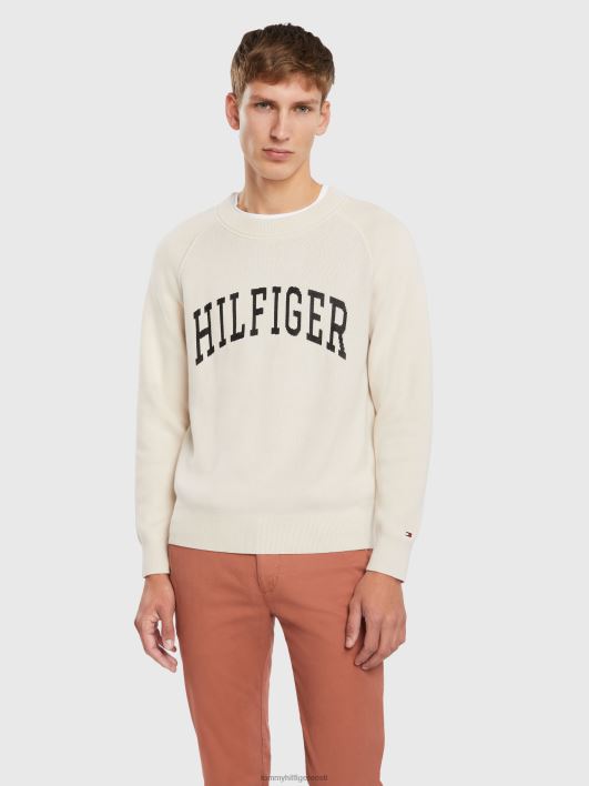 ülikooli graafiline meeskonnakael RJV621357 sulg valge Tommy Hilfiger