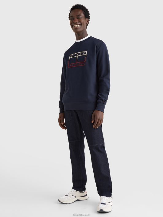 lipu piirjoon crewneck RJV621339 kõrbe taevas Tommy Hilfiger