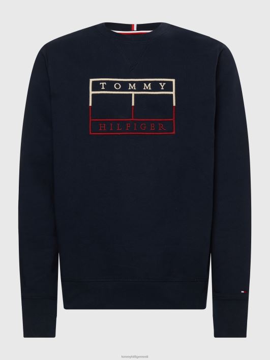 lipu piirjoon crewneck RJV621339 kõrbe taevas Tommy Hilfiger