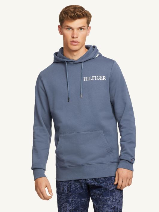 logoga kapuuts RJV621453 pleekinud indigo Tommy Hilfiger