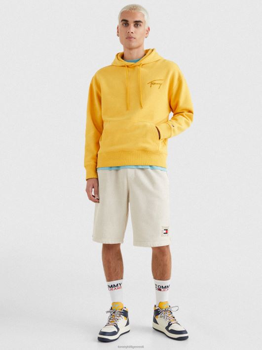logoga lõdvestunud kapuuts RJV621323 preeriakollane Tommy Hilfiger