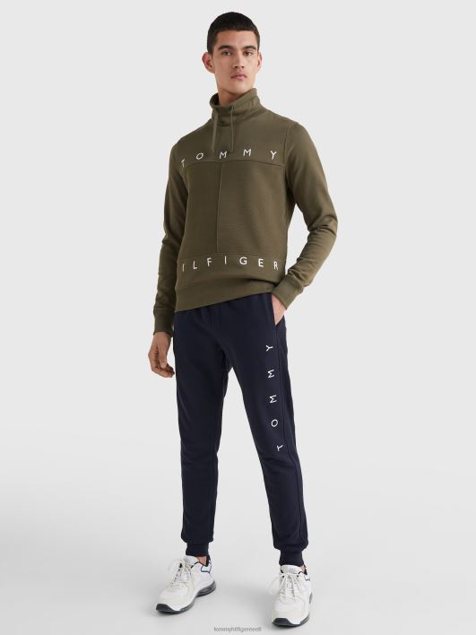 mono lipuga pilkupüüdva kaelusega dressipluus RJV621436 armee roheline Tommy Hilfiger