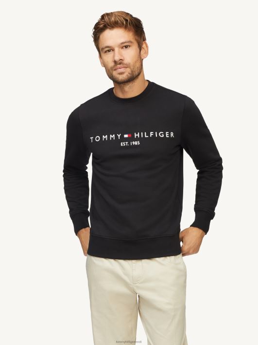 orgaanilise logoga dressipluus RJV621295 must Tommy Hilfiger