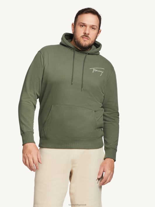 pluss signatuurlogoga lõdvestunud kapuuts RJV621335 avalon roheline Tommy Hilfiger