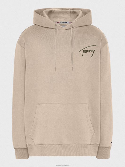 pluss signatuurlogoga lõdvestunud kapuuts RJV621412 savanni liiv Tommy Hilfiger