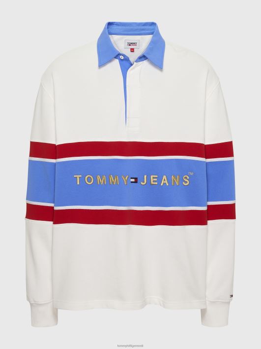 pluss triibuline ragbisärk RJV621437 valge Tommy Hilfiger