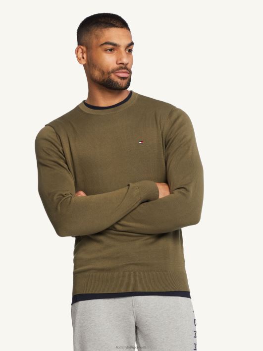 signatuur kaelusega kampsun RJV621267 armee roheline Tommy Hilfiger