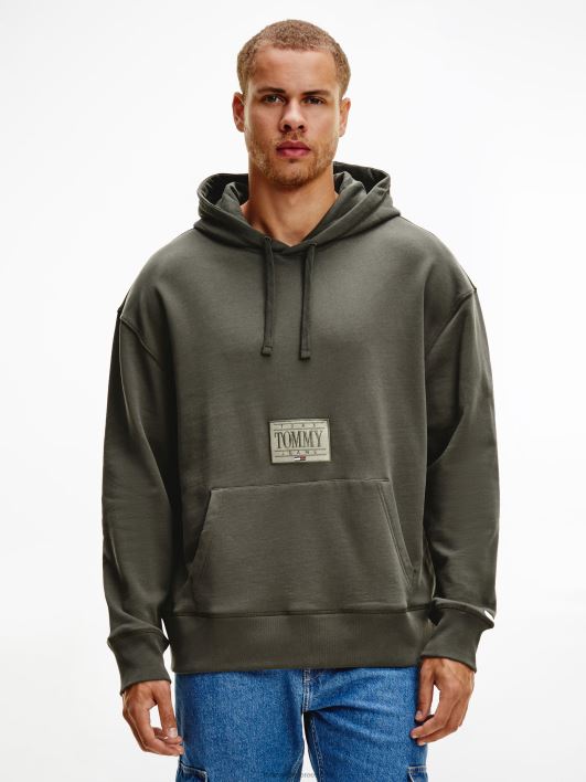 tonaalne kasti graafiline kapuuts RJV621446 tume oliiv Tommy Hilfiger