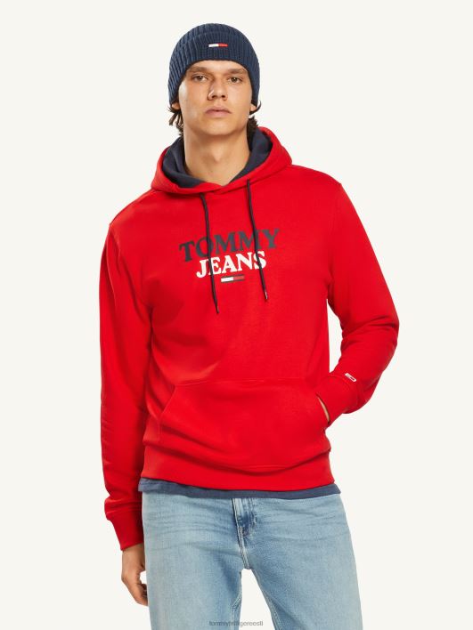 tonaalne sissepääsuga kapuuts RJV621296 sügav karmiinpunane Tommy Hilfiger