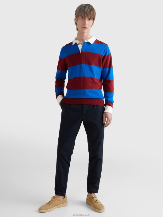 triibuline kootud ragbisärk RJV621259 rouge Tommy Hilfiger