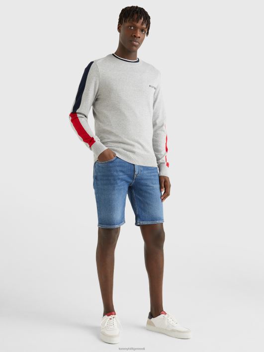 värviblokeeritud varrukatega džemprid RJV621272 helehall kanarbik Tommy Hilfiger