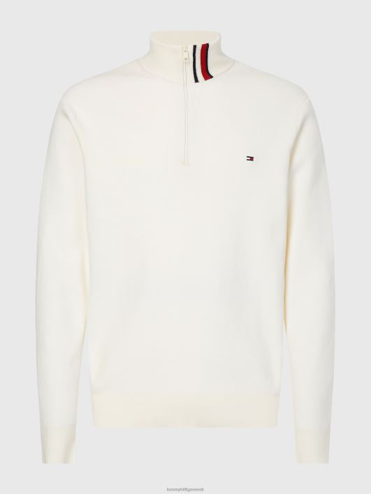 wcc struktureeritud tõmblukuga sviiter RJV621307 elevandiluust Tommy Hilfiger