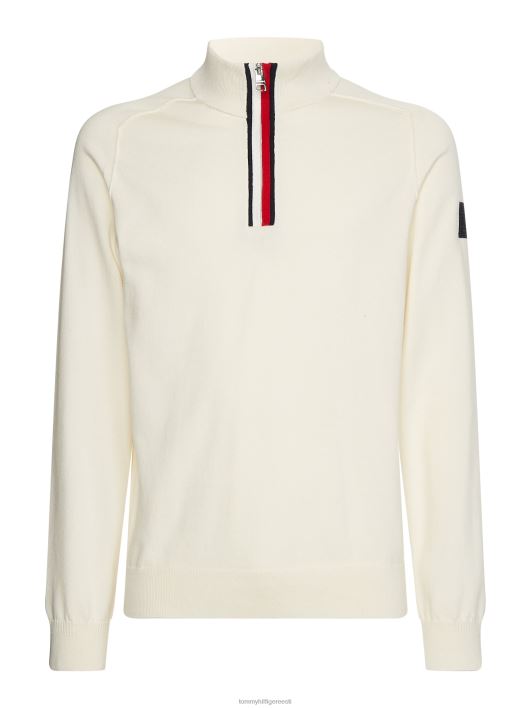 signatuuriga pooltõmblukuga kampsun RJV62704 elevandiluust Tommy Hilfiger