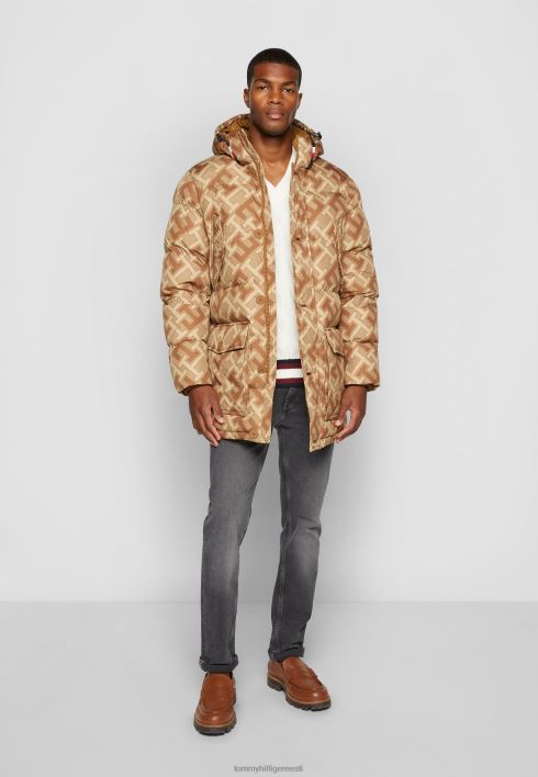 essentsiaalne rockie monogramm parka RJV624825 helepruun/beež Tommy Hilfiger