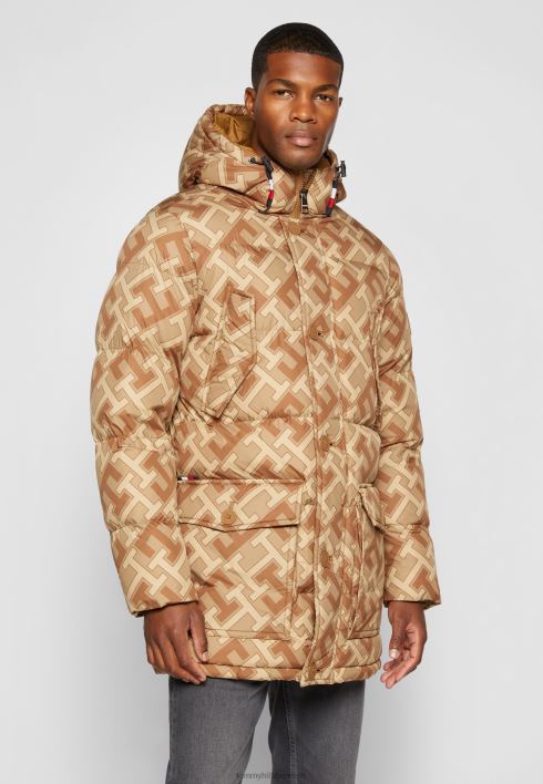 essentsiaalne rockie monogramm parka RJV624825 helepruun/beež Tommy Hilfiger