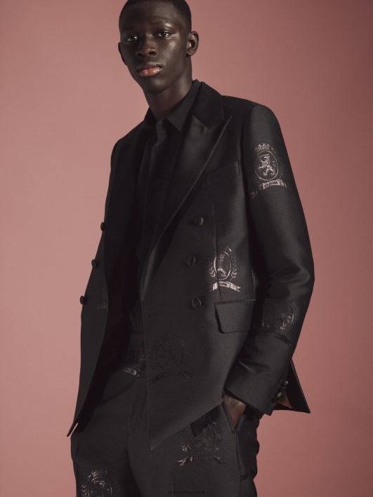 kollektsiooni crest žakaarbleiser RJV62672 must Tommy Hilfiger