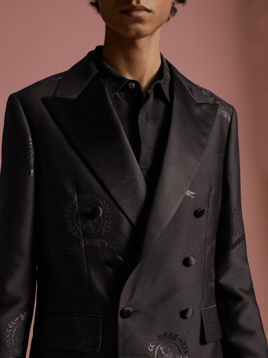 kollektsiooni crest žakaarbleiser RJV62672 must Tommy Hilfiger