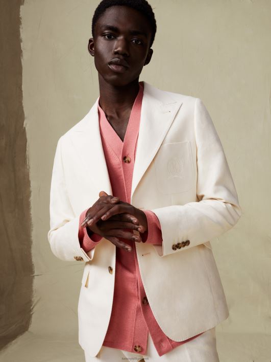 lääneranniku prep crest slim fit bleiser RJV62654 elevandiluust Tommy Hilfiger