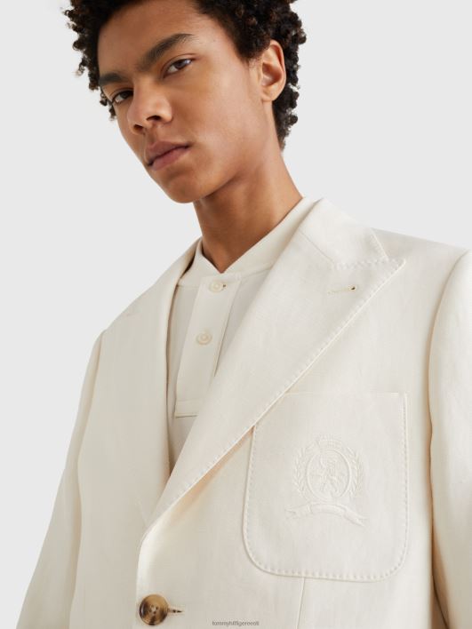 lääneranniku prep crest slim fit bleiser RJV62654 elevandiluust Tommy Hilfiger