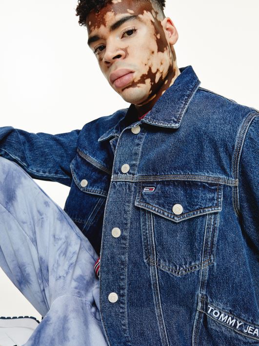 ülisuur kanepiauto jope RJV62620 denim keskmine Tommy Hilfiger