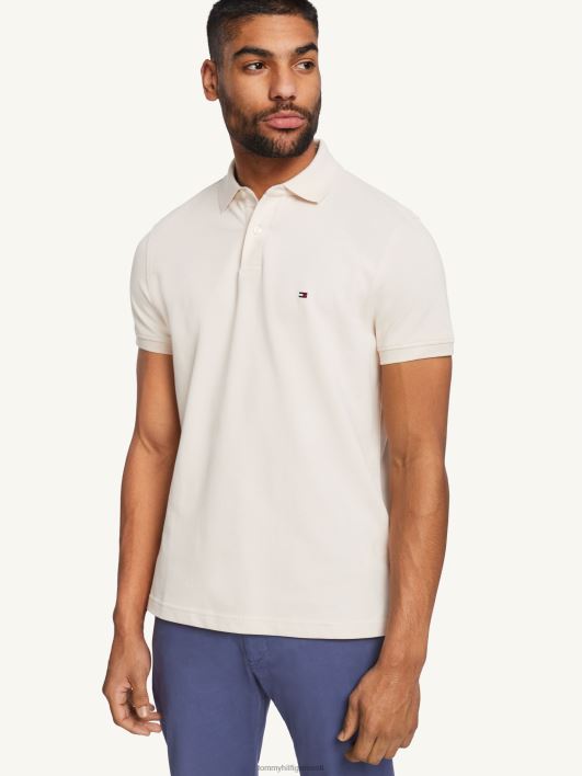 1985. aasta tavaline polo RJV621144 sulg valge Tommy Hilfiger