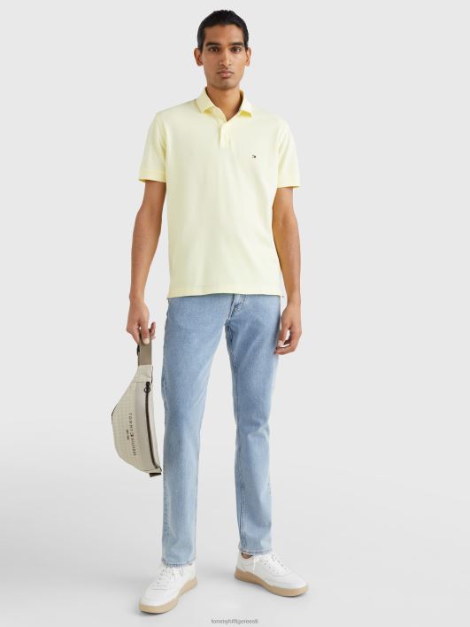 1985 flex orgaanilisest puuvillast polo RJV621107 sidruni keerd Tommy Hilfiger