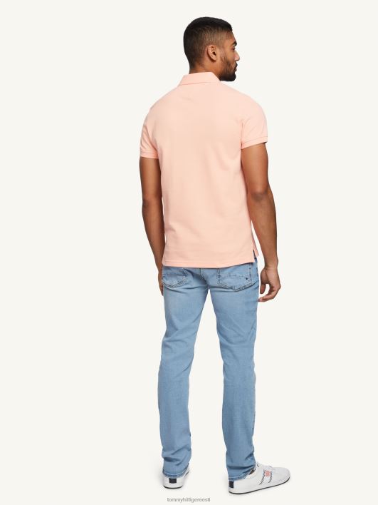 1985 slim polo RJV621101 päikeseloojangu virsik Tommy Hilfiger