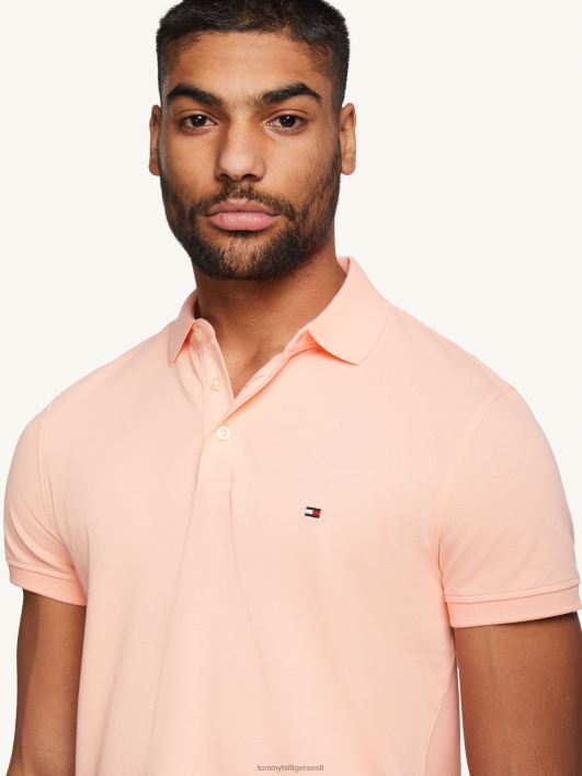 1985 slim polo RJV621101 päikeseloojangu virsik Tommy Hilfiger