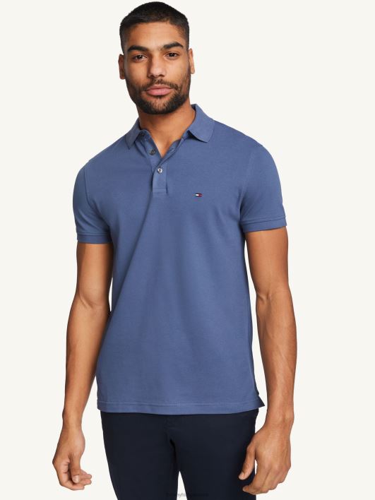 1985 slim polo RJV621169 pleekinud indigo Tommy Hilfiger