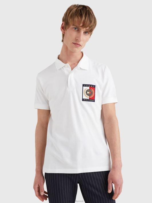 ikoonide logo tavaline polo RJV621092 valge Tommy Hilfiger