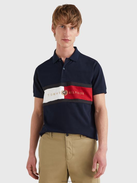 ikoonide logo tavaline polo RJV621121 kõrbe taevas Tommy Hilfiger