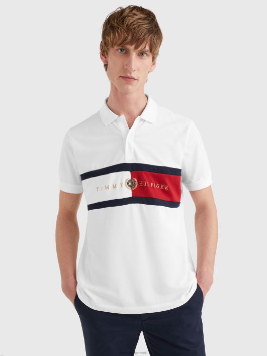 ikoonide logo tavaline polo RJV621150 valge Tommy Hilfiger