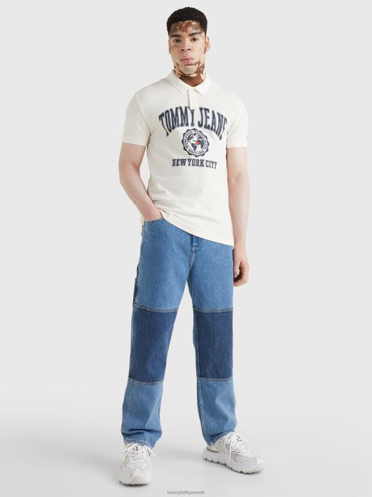 kolledži logo polo RJV621132 iidne valge Tommy Hilfiger
