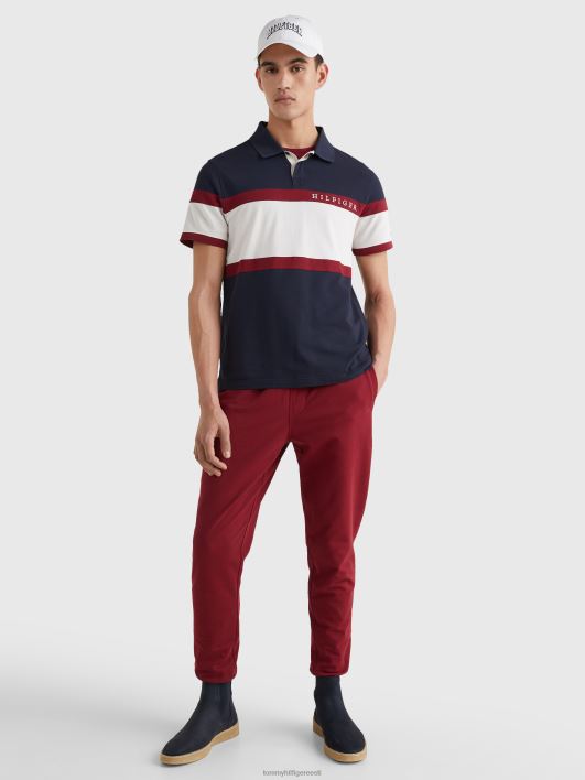 ragbi triibuline polo RJV621158 kõrbetaevas/multi Tommy Hilfiger
