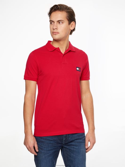 signatuur aluskrae slim fit polo RJV621129 esmane punane Tommy Hilfiger