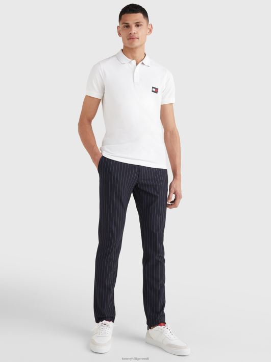 signatuur aluskrae slim fit polo RJV621145 valge Tommy Hilfiger